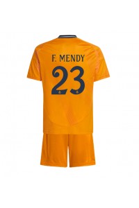 Fotbalové Dres Real Madrid Ferland Mendy #23 Dětské Venkovní Oblečení 2024-25 Krátký Rukáv (+ trenýrky)